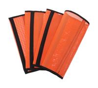 4pcs Protective Horse Leggings with Cooling Mesh | PVC Woven Mesh, Washable Precision Fit, Lightweight Orange Cover for Equine Training and Pasture Use