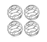 4Pcs Protein Shaker Ball,Stainless Steel Metal Held Hands Shake Bottle Mixer Bottles Blender Mixing Small Wire Whisk Balls,for Sports Milkshake Cup Powder Supplements Bulk Shakes Formula Mixed Matcha