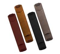 4pcs Pu Leather Pen Sleeves Adjustable Elastic Pen Holders Wear Resistant Suitable for Special Occasions and Gift for Friends