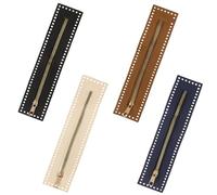 4PCS PU Leather Zipper 4 Colors Zippers for Sewing Handmade Bag Purse DIY Crochet Handbag 27cm/10.6in Large Hole