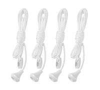 4pcs Pull Cord for Light Switch - Nylon Pull String for Bathroom Ceiling Switch - Replacement Light Pull Cord for Ceiling Fixtures - Universal Switch Cord String for Home, Office & DIY (1.5M Length)