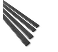 4pcs Pultruded Carbon Fiber Flat Shape Solid Bar 500mm Carbon Fiber Flat Strip 0.5mm 0.6mm 0.8mm 1mm 1.2mm 2mm 3mm 4mm(0.5x3x500mm)