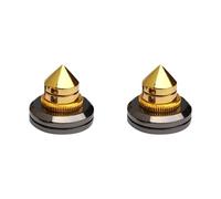 4pcs Pure Copper Loudspeaker Spikes Stand with Shockproof Feet Pad | DIY Use for Speaker and Board, Anti Shock Design, Reduces Vibration, Classic High Profile Style