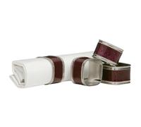 Set Of Four Purple Glitter Napkin Rings - Purple