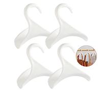 4Pcs Purse Hanger Hook bag Rack holder - handbag hanger organizer Storage - Over The Closet Rod hanger for Storing and Organizing Purses | Backpacks |Satchels | Crossovers | Handbags | Tote(White)
