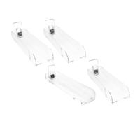 4pcs Pusher Display Rack for Retail Store Case Automatic Pusher Tray for Store Counter Display Random Color