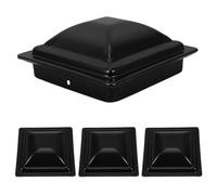 4pcs Pyramid Railing Post Cover for 100x100mm Square Posts Black