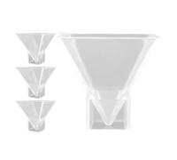 4pcs Pyramid Silicone Mold for Resin Craft Projects | Silicone, Smooth Nonstick Interiors, Supports Epoxy and UV Resin, Efficient Batch Crafting