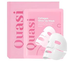 4PCS Quasi Bio Collagen Mask, Collagen Face Mask, Deep Hydration, Reduces Wrinkles and Shrinks Pores, Suitable for Sensitive Skin, Layered Mask