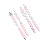 4PCS Quick Dry Retractable Gel Pen 0.5MM Black Ergonomic Handle for Journaling Note Taking Quick Action Gel Pen Set