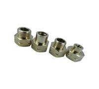 4Pcs Quick Install Cylinder Connection Adapter Brass Hexagonal Connector Camp Stove Converter Easy to Use Replacement Brass Hexagonal Connector