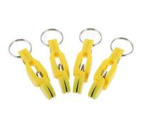 4pcs Quick Release Fishing Line Clip for Freshwater Offshore Trolling | ABS Build, Yellow Finish, Quick Assembly, Precise Sinking Control, Compatible with Fishing Equipment