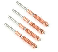 4PCS Quick-Swap Nozzle Compatible with CrealityK1/K1 Max/K1C/K1 SE/K2 SE/Ender 3 V3/V3 Plus,0.4mm 0.6mm 0.8mm High Flow Hardened Steel Nozzle with Titanium Heat Break for High Speed 3D Printer