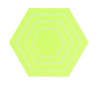 4PCS Quilting Hex Template Set, Clear Acrylic Hex Sewing Ruler for Quilting, Patchwork, and Clothing Drawing, Multifunctional Hexagonal Cutting Guide with Multiple Sizes