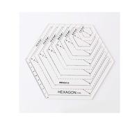 4Pcs Quilting Ruler Set, Clear Plastic Quilting Square Template Triangle Hexagon 45 60 Degree Ruler