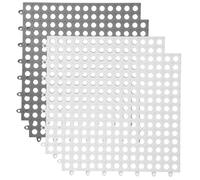 4pcs Rabbit Cage Floor Mats Cuttable Portable Plastic PET Foot Pads | Easy to Clean, High Strength, for Living Room and Bathroom Use, Rabbit and Small Pets