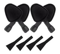 4PCS Raclette Pans with Nylon Spatula, Replacement Triangular Grill Pans for Cheese