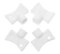 4pcs Radiator Valve Keys Abs White Socket Bleed Tool