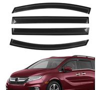 4PCS rain Guards Window Visors Wind Deflector Fits for 2018-2023 Honda Odyssey, Front & Rear Outside Mount Vent Shade 2019 2020 2021 2022