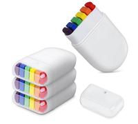 4Pcs Rainbow Pride Flag Face Paint-Gay Pride Rainbow Stripe Fan Brush Stick, Body Art Face and Body Paint for LGBTQ Gay Pride Parade,Pride Month Celebrations,Cosplay,Party,Halloween Makeup Accessories