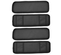 4PCS Ratchet Tie Down Straps Protector Sleeve 12x4 Inch Waterproof Oxford Cloth Cover for Boat Trailers Kayaks Trucks Cargo Securing and Transport Safety