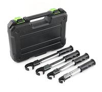 4PCS Ratchet Torque Wrench, 1/4",3/8",1/2'',5/8" High Precision Open End Wrench Kit, 18-75 Nm Open End Adjustable Ratchet Head Air Conditioner Repair Tools