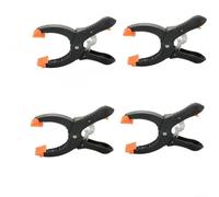 4PCS Ratcheting Quick Clamps with Internal Mechanism for Adjustable Pressure and Dual Swivel Pads for Use (6inch)