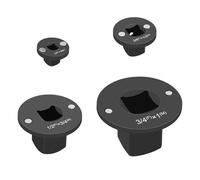 4Pcs Ratchets Adapters Set Featuring Quick Changing Design and Locking Mechanism for Secure Bolt Removal in Tight Space Carbon