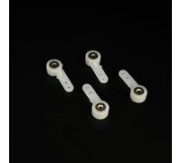 4PCS RC Airplane Landing Gear Front Wheel Steering Arm Nylon Servo Suspension Arm for RC Plane Helicopter Aircraft DIY Model Plane Parts (2mm Hole)
