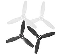 4Pcs RC Airplane Propeller Replacement, Fit for Bebop 2 Drone, Lightweight Plastic Propellers with Triangular Design, Enhanced Aerodynamic Efficiency for Stable Flight, Includes 4 (2 black 2 white)