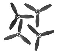 4PCS RC Airplane Propeller Replacement for Bebop 2 Drone, Lightweight Plastic Propellers with Triangular Design, Enhanced Aerodynamic Efficiency for Smooth Flight, Easy to Install (Black)