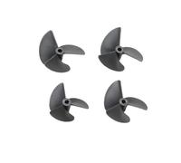4PCS RC Boat Nylon Aperture 4mm 4 76mm 3 Plastic Paddle Diameter 36 47 52 55 57mm Prop Compatible With(4pcs 4.76x57mm)