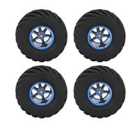 4Pcs RC Car Rubber Tires, 135mm/5.3in Diameter 70mm/2.8in Width 12mm/0.5in Hex Driver 1/10 Scale Remote Control Truck Wheels and Tires 1/10 Scale RC Vehicle Tire for Remote Control Car