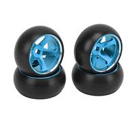 4Pcs RC Car Tires and Rims for Wltoys K989 K969 P939 284131 1/28 Remote Control Car (Blue)