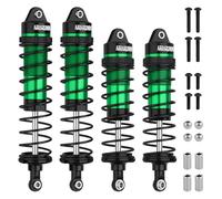 4PCS RC Shock Absorber 1:10 Aluminum Front & Rear Shocks Set | Compatible with Arrma 1/10 Typhon 3S/2S, Granite 4x4, Bigrock, Senton, Replace for AR330550, AR330551 (Black Green)