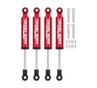 4pcs RC Shock Absorber Damper Internal Spring Built-in Spring for 1/10 RC Crawler Car Axial SCX10 I II III 90046 D90 RBX10 Wraith TRX4 MST Redcat Upgrade Parts (Red,100mm)