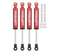 4pcs RC Shock Absorber Damper Internal Spring Built-in Spring for 1/10 RC Crawler Car Axial SCX10 I II III 90046 D90 RBX10 Wraith TRX4 MST Redcat Upgrade Parts (Red,110mm)