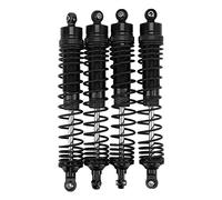 4PCS RC Shock Absorber Set Aluminium Alloy for LOSI 18 (Black) | CNC machined aluminium alloy construction, adjustable preload nut for precise handling tuning on rough terrain