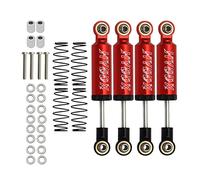 4pcs RC Shocks Absorber,RC Shock Absorber Set,RC Car Built-in Spring 70/80/90/100/110mm Shock Absorber Damper for 1/10 RC Crawler Axial SCX10 ii RBX10 Wraith TRX-4 MST Redcat (Red, 70mm 4pcs)