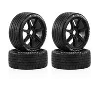 4PCS RC Tires 17mm Hex On-Road Wheels For HongNor X3GT 1/8 Car Upgrades | RC Car Upgrades & Replacements, universal 17mm hex on-road tires improve grip and stability Modification