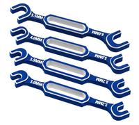 4PCS RC Wrench 3.0/3.2/3.5/3.7/4.0/5.0/5.5/6.0mm Turnbuckle Nut Ball Joint Remover RC Repair Tool for RC Crawler Car Boat Upgrade Parts, Blue