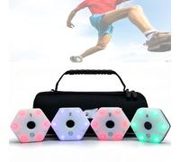 4pcs Reaction Training Lights, App Connectivity Speed Agility Training Lights, 29 Functional Modes, Support Type-c Charging, Flashing At 6 Frequencies, For All Sports, Improve Reflexes And