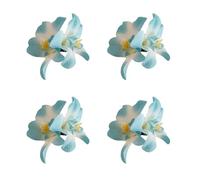 4PCS Realistic Hibiscus Design Hawaiian Flower Hair Clip Floral Hairpin Decoration Holiday Theme Party Hibiscus Claw