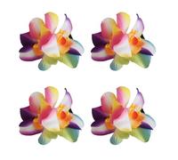 4PCS Realistic Hibiscus Design Hawaiian Flower Hair Clip Floral Hairpin Decoration Holiday Theme Party Hibiscus Claw