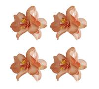 4PCS Realistic Hibiscus Design Hawaiian Flower Hair Clip Floral Hairpin Decoration Holiday Theme Party Hibiscus Claw