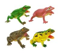 4pcs Realistic Soft Frog Toy with Whistle, Frog Bath Toys, Safe ＆ Harmless, Learning Through Entertainment, for Science Projects, Educational Learning, Kids Party Favors, Bath Time Play