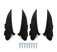 4pcs Rear Bumper Air Vent Spoiler, Glossy Black ABS Side Vent Canard for C118 X118 CLA35 CLA45 CLA200 AMG Line 2020+, Nondestructive Installation with