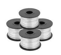 4Pcs Rebar Tie Wire Coil, 110m x 0.8mm Low-Carbon Steel Rebar Tie Tool Roll for Automatic Tying Machine and Garden Supplies