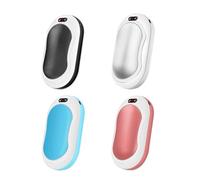4Pcs Rechargeable Hand Warmer, Portable USB Hand Warmer Power Bank Electronic Pocket Heater with 3 Heat Settings for Men Women (4 Colours)