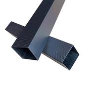 4Pcs Rectangle 3K Full Carbon Fiber Square Tube Glossy Surface High Strength Pipe Length 500mm OD 10mm 15mm 20mm 22mm 25mm 30mm(4pcs 20x20x18mm)